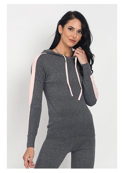 ASSUILI Sweter w kolorze antracytowo-jasnoróżowym ze sklepu Limango Polska w kategorii Swetry damskie - zdjęcie 169427254