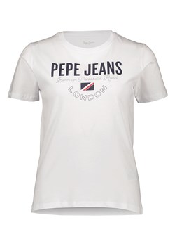 Pepe Jeans Koszulka w kolorze białym ze sklepu Limango Polska w kategorii Bluzki damskie - zdjęcie 169427403