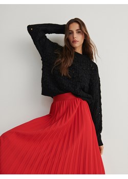 Reserved - Plisowana spódnica midi - czerwony ze sklepu Reserved w kategorii Spódnice - zdjęcie 169428374