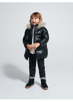 Reserved - Kurtka o metalicznym połysku - czarny ze sklepu Reserved w kategorii Kurtki dziewczęce - zdjęcie 169428420