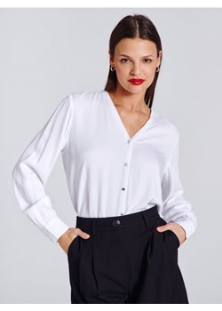 Sinsay - Koszula z wiskozy - biały ze sklepu Sinsay w kategorii Bluzki damskie - zdjęcie 169430312