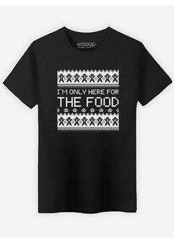 WOOOP Koszulka &quot;I&apos;m only here for the food&quot; w kolorze czarnym ze sklepu Limango Polska w kategorii T-shirty męskie - zdjęcie 169437850