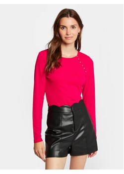 Morgan Bluzka 241-TMILIE Różowy Slim Fit ze sklepu MODIVO w kategorii Bluzki damskie - zdjęcie 169439122
