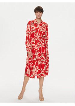 ONLY Sukienka koszulowa Halia 15315986 Czerwony Regular Fit ze sklepu MODIVO w kategorii Sukienki - zdjęcie 169439241