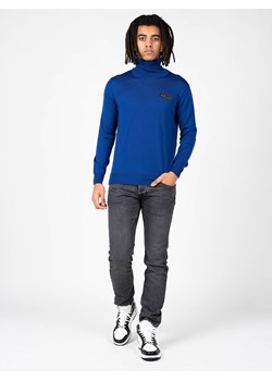 Plein Sport Sweter | MDPS90581 | Mężczyzna | Niebieski ze sklepu ubierzsie.com w kategorii Swetry męskie - zdjęcie 169441222