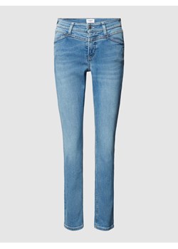 Jeansy o kroju slim fit z ozdobnymi szwami model ‘PARLA SEAM’ ze sklepu Peek&Cloppenburg  w kategorii Jeansy damskie - zdjęcie 169443544
