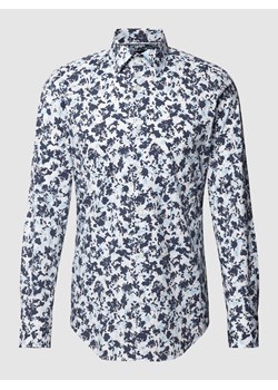 Koszula biznesowa o kroju slim fit ze wzorem na całej powierzchni model ‘Hank’ ze sklepu Peek&Cloppenburg  w kategorii Koszule męskie - zdjęcie 169443572