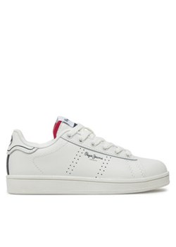 Pepe Jeans Sneakersy Player Basic B PBS00001 Biały ze sklepu MODIVO w kategorii Buty sportowe dziecięce - zdjęcie 169446691