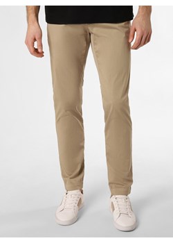 Alberto Spodnie Mężczyźni Bawełna beżowy jednolity ze sklepu vangraaf w kategorii Spodnie męskie - zdjęcie 169450860