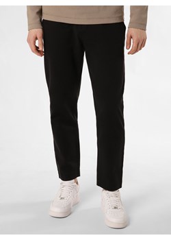 HUGO Spodnie - Zeebo233D Mężczyźni Bawełna czarny jednolity ze sklepu vangraaf w kategorii Spodnie męskie - zdjęcie 169450862