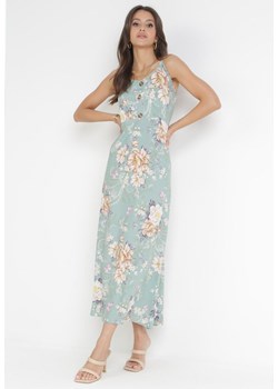 Jasnozielona Sukienka Maxi na Ramiączkach Philandia ze sklepu Born2be Odzież w kategorii Sukienki - zdjęcie 169451032