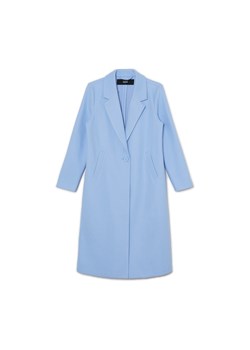 Cropp - Niebieskie płaszcz - niebieski ze sklepu Cropp w kategorii Płaszcze damskie - zdjęcie 169453444
