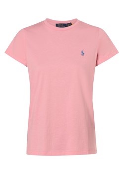 Polo Ralph Lauren T-shirt damski Kobiety Bawełna różowy jednolity ze sklepu vangraaf w kategorii Bluzki damskie - zdjęcie 169454564