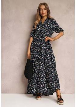 Granatowa Sukienka Rhamiel ze sklepu Renee odzież w kategorii Sukienki - zdjęcie 169456681