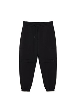 Cropp - Czarne dresowe joggery - czarny ze sklepu Cropp w kategorii Spodnie męskie - zdjęcie 169457623