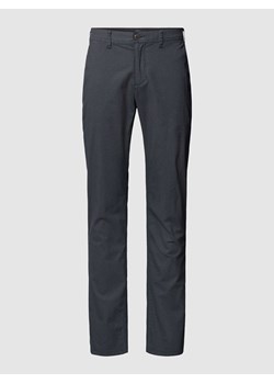 Spodnie materiałowe o kroju slim fit z fakturowanym wzorem ze sklepu Peek&Cloppenburg  w kategorii Spodnie męskie - zdjęcie 169458702