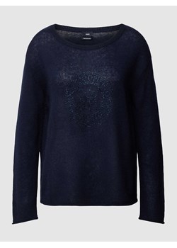 Sweter z dzianiny z kaszmiru z nadrukiem z logo ze sklepu Peek&Cloppenburg  w kategorii Swetry damskie - zdjęcie 169458843
