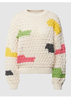 Sweter z dzianiny we wzory na całej powierzchni ze sklepu Peek&Cloppenburg  w kategorii Swetry damskie - zdjęcie 169458873