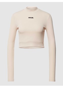 Bluzka krótka z długim rękawem i stójką ze sklepu Peek&Cloppenburg  w kategorii Bluzki damskie - zdjęcie 169459720