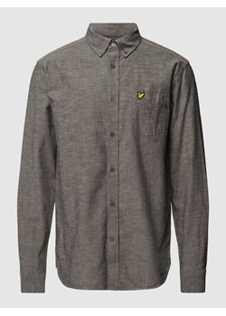 Koszula casualowa o kroju slim fit z kołnierzykiem typu button down ze sklepu Peek&Cloppenburg  w kategorii Koszule męskie - zdjęcie 169459890