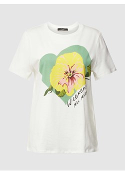 T-shirt z nadrukiem z logo i motywem model ‘YEN’ ze sklepu Peek&Cloppenburg  w kategorii Bluzki damskie - zdjęcie 169460923