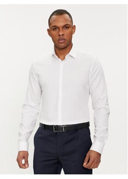 Calvin Klein Koszula Tonal Structure K10K112592 Biały Slim Fit ze sklepu MODIVO w kategorii Koszule męskie - zdjęcie 169462794