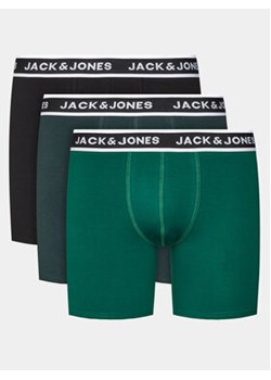 Jack&Jones Komplet 3 par bokserek 12246324 Zielony ze sklepu MODIVO w kategorii Majtki męskie - zdjęcie 169462904