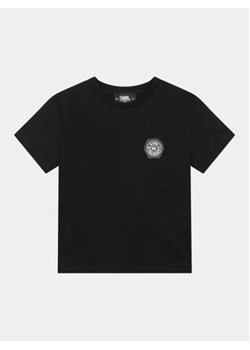 Karl Lagerfeld Kids T-Shirt Z25413 S Czarny Regular Fit ze sklepu MODIVO w kategorii T-shirty chłopięce - zdjęcie 169463024