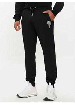 KARL LAGERFELD Spodnie dresowe 705433 542941 Czarny Regular Fit ze sklepu MODIVO w kategorii Spodnie męskie - zdjęcie 169463090