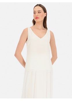 Biały top dwuwarstwowy o luźnym kroju L'AF Taliana ze sklepu Eye For Fashion w kategorii Bluzki damskie - zdjęcie 169464761