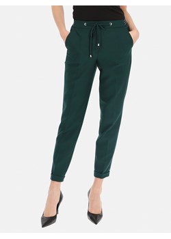 Zielone spodnie damskie z gumką w pasie L'AF Liberty ze sklepu Eye For Fashion w kategorii Spodnie damskie - zdjęcie 169464770