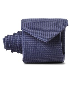Andrew James Jedwabny krawat męski Mężczyźni niebieski wzorzysty ze sklepu vangraaf w kategorii Krawaty - zdjęcie 169465050