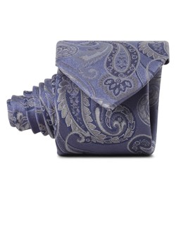 Andrew James Jedwabny krawat męski Mężczyźni niebieski wzorzysty ze sklepu vangraaf w kategorii Krawaty - zdjęcie 169465051
