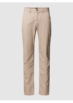 Spodnie materiałowe o kroju slim fit z fakturowanym wzorem ze sklepu Peek&Cloppenburg  w kategorii Spodnie męskie - zdjęcie 169466393