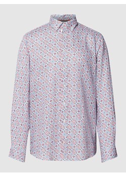 Koszula casualowa o kroju regular fit z lnu ze wzorem na całej powierzchni ze sklepu Peek&Cloppenburg  w kategorii Koszule męskie - zdjęcie 169466404