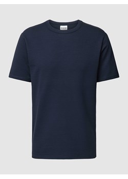 T-shirt z fakturowanym wzorem model ‘SANDER’ ze sklepu Peek&Cloppenburg  w kategorii T-shirty męskie - zdjęcie 169466571