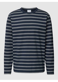 Bluzka z długim rękawem i wzorem w paski model ‘RELAXSHAWN’ ze sklepu Peek&Cloppenburg  w kategorii T-shirty męskie - zdjęcie 169466614