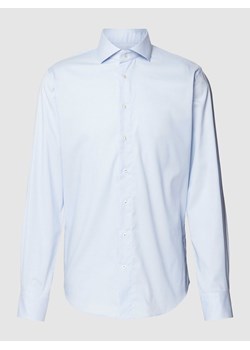 Koszula biznesowa o kroju slim fit z fakturowanym wzorem ze sklepu Peek&Cloppenburg  w kategorii Koszule męskie - zdjęcie 169466750