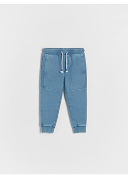 Reserved - Joggery z efektem sprania - niebieski ze sklepu Reserved w kategorii Spodnie i półśpiochy - zdjęcie 169468743