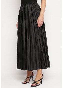 Czarna Spódnica Plisowana z Gumką w Pasie Orielin ze sklepu Born2be Odzież w kategorii Spódnice - zdjęcie 169471052