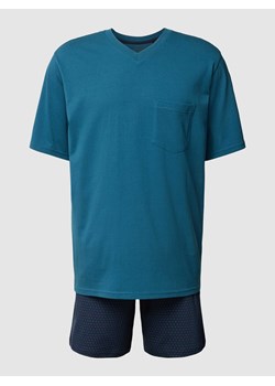 Piżama z kieszenią na piersi model ‘Comfort Essentials’ ze sklepu Peek&Cloppenburg  w kategorii Piżamy męskie - zdjęcie 169471604