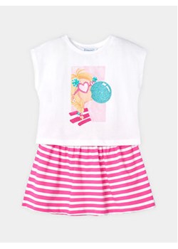 Mayoral Komplet t-shirt i spódniczka 3958 Różowy Regular Fit ze sklepu MODIVO w kategorii Komplety dziewczęce - zdjęcie 169480400