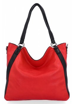Torebki Damskie Shopper Bag firmy Hernan Czerwone (kolory) ze sklepu torbs.pl w kategorii Torby Shopper bag - zdjęcie 169481364