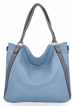 Błękitne Torebki Damskie Shopper Bag firmy Hernan (kolory) ze sklepu torbs.pl w kategorii Torby Shopper bag - zdjęcie 169481511