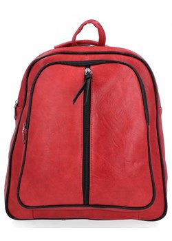 Czerwone Plecaki Damskie firmy Hernan (kolory) ze sklepu torbs.pl w kategorii Plecaki - zdjęcie 169481522