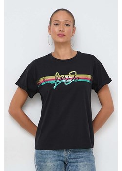 Liu Jo t-shirt damski kolor czarny ze sklepu ANSWEAR.com w kategorii Bluzki damskie - zdjęcie 169482622