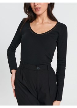 Sinsay - Bluzka z długimi rękawami - czarny ze sklepu Sinsay w kategorii Bluzki damskie - zdjęcie 169483743