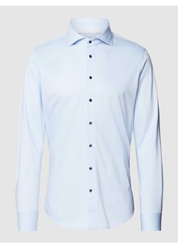 Koszula biznesowa o kroju slim fit z kołnierzykiem typu cutaway ze sklepu Peek&Cloppenburg  w kategorii Koszule męskie - zdjęcie 169484082