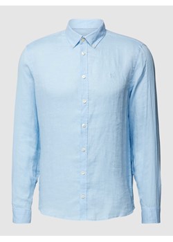 Koszula z lnu z kołnierzykiem typu button down ze sklepu Peek&Cloppenburg  w kategorii Koszule męskie - zdjęcie 169484844