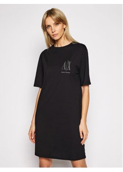 Armani Exchange Sukienka codzienna 8NYADX YJG3Z 8218 Czarny Regular Fit ze sklepu MODIVO w kategorii Sukienki - zdjęcie 169488560